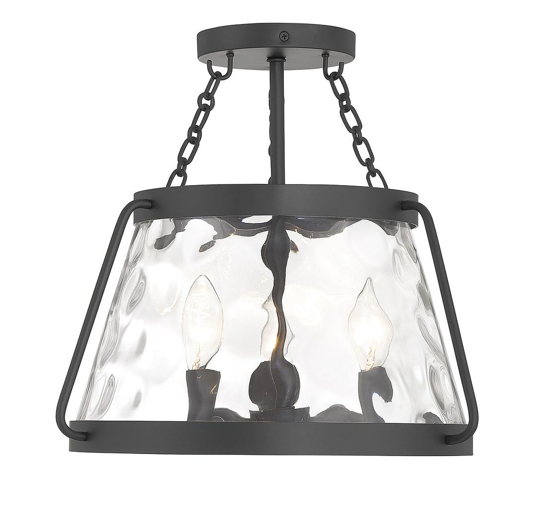 Savoy House Crawford 6-1802-3-89 Ceiling Light - Matte Black
