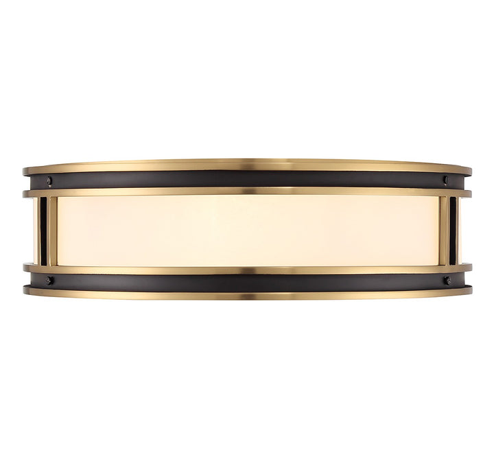 Savoy House Alberti 6-1822-4-143 Ceiling Light - Matte Black with Warm Brass