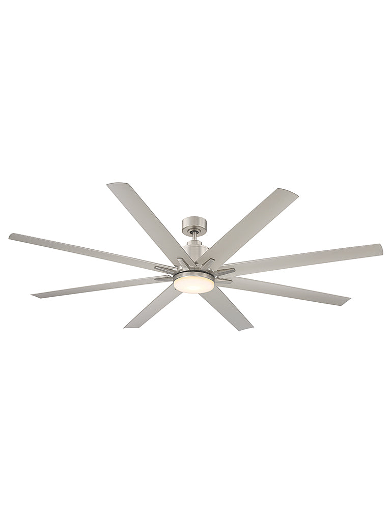 Savoy House Bluffton 72-5045-8SV-SN Ceiling Fan 72 - Satin Nickel, Silver/