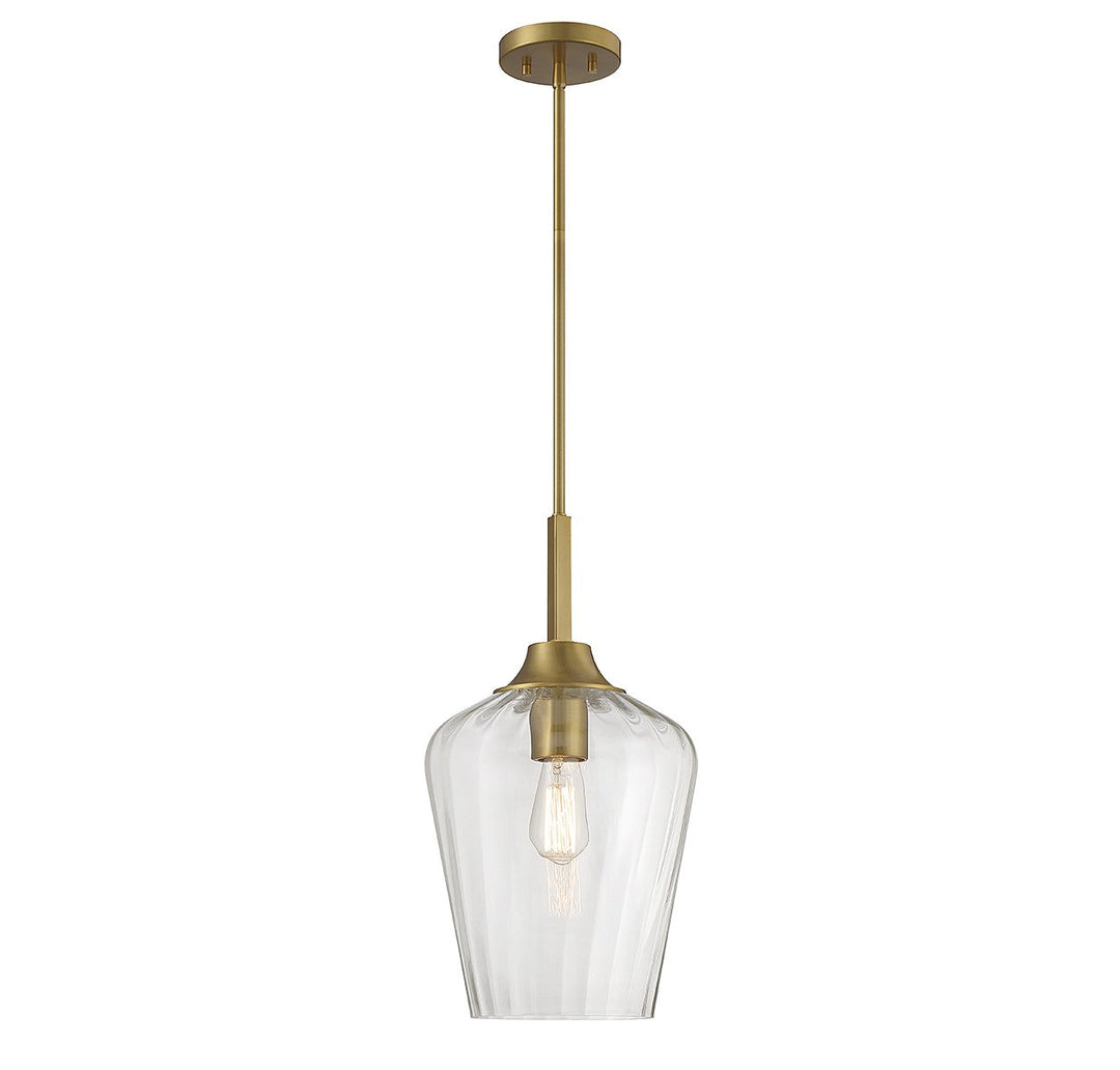 Savoy House Carlton 7-3390-1-322 Pendant Light - Warm Brass