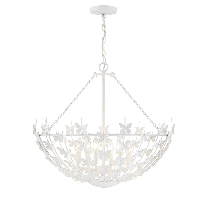 Savoy House Birch 7-4199-6-83 Chandelier Light - Bisque White