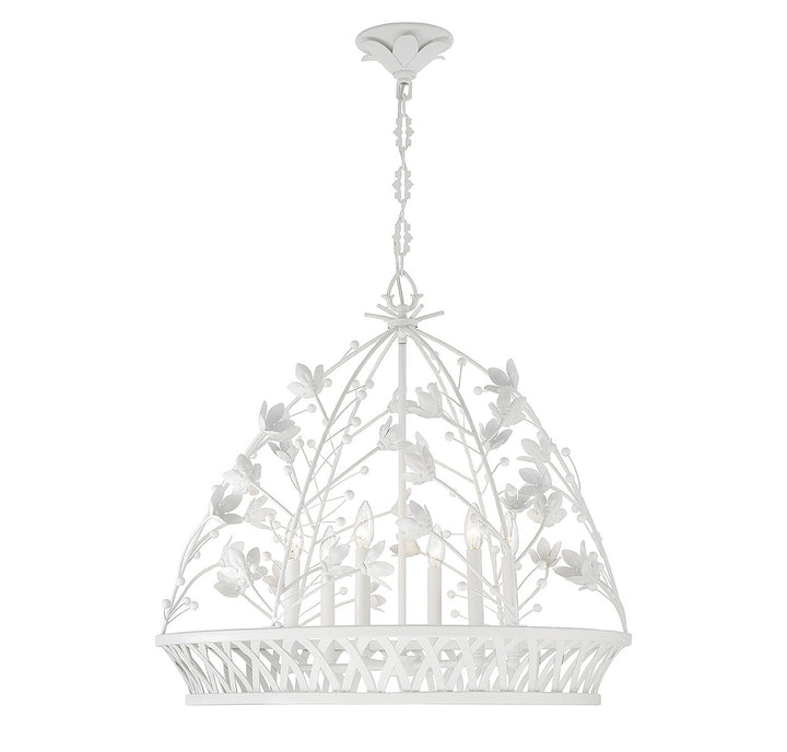 Savoy House Oakmont 7-4618-6-83 Chandelier Light - Bisque White