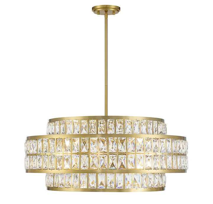 Savoy House Renzo 7-9048-6-322 Chandelier Light - Warm Brass
