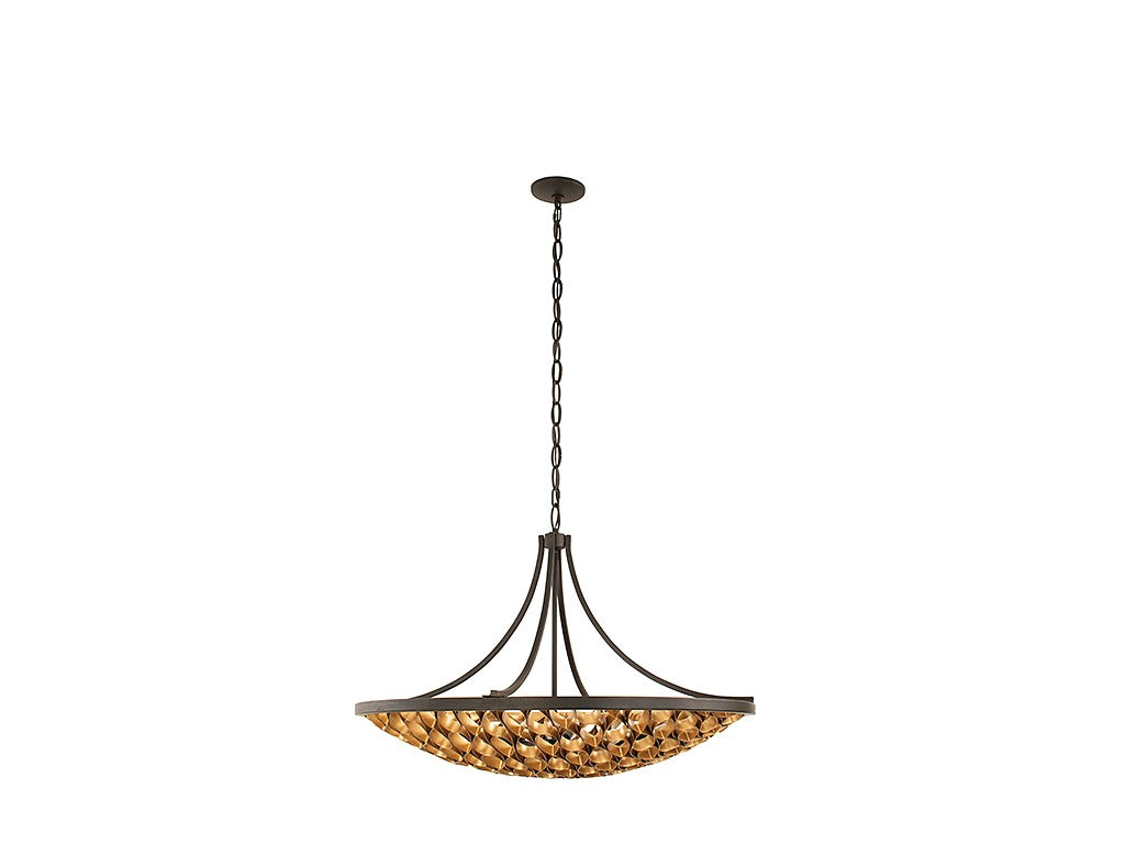 Savoy House Ventura 7-9351-8-46 Pendant Light - Matte Black and Gold