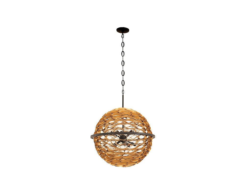 Savoy House Ventura 7-9352-10-46 Chandelier Light - Matte Black and Gold