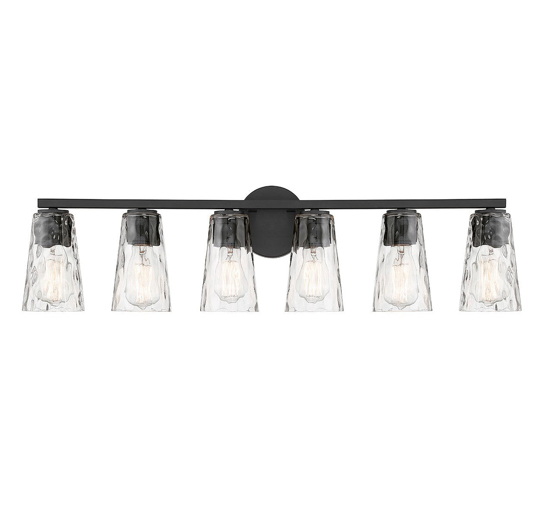 Savoy House Gordon 8-2603-6-BK Bath Vanity Light 34 in. wide - Matte Black