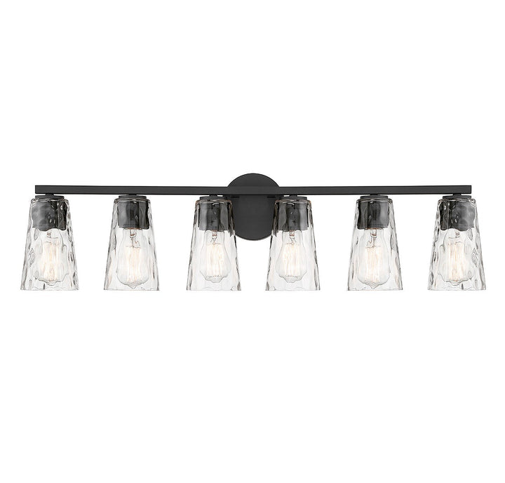 Savoy House Gordon 8-2603-6-BK Bath Vanity Light 34 in. wide - Matte Black