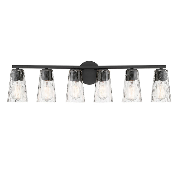 Savoy House Gordon 8-2603-6-BK Bath Vanity Light 34 in. wide - Matte Black