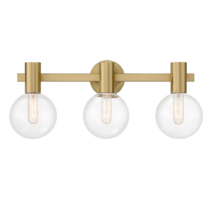 Savoy House Wright 8-3076-3-322 Bath Vanity Light 25 in. wide - Warm Brass