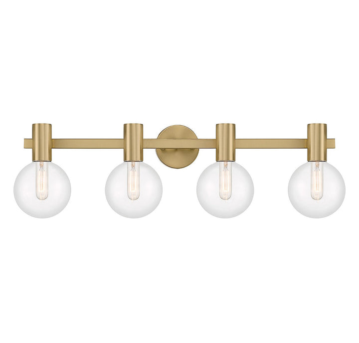 Savoy House Wright 8-3076-4-322 Bath Vanity Light 34 in. wide - Warm Brass