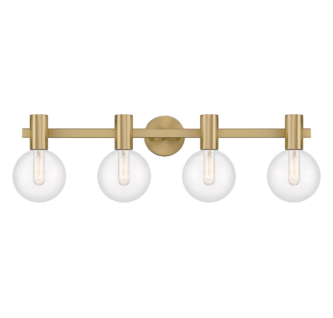 Savoy House Wright 8-3076-4-322 Bath Vanity Light 34 in. wide - Warm Brass