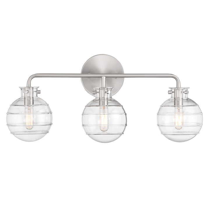 Savoy House Mason 8-4300-3-SN Bath Vanity Light 22 in. wide - Satin Nickel
