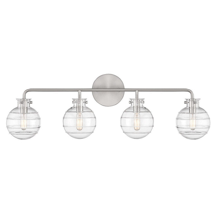 Savoy House Mason 8-4300-4-SN Bath Vanity Light 31 in. wide - Satin Nickel