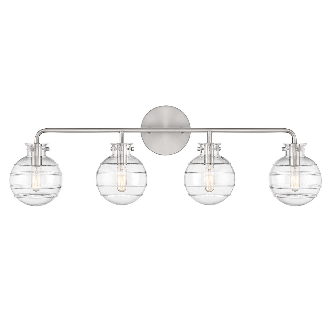 Savoy House Mason 8-4300-4-SN Bath Vanity Light 31 in. wide - Satin Nickel