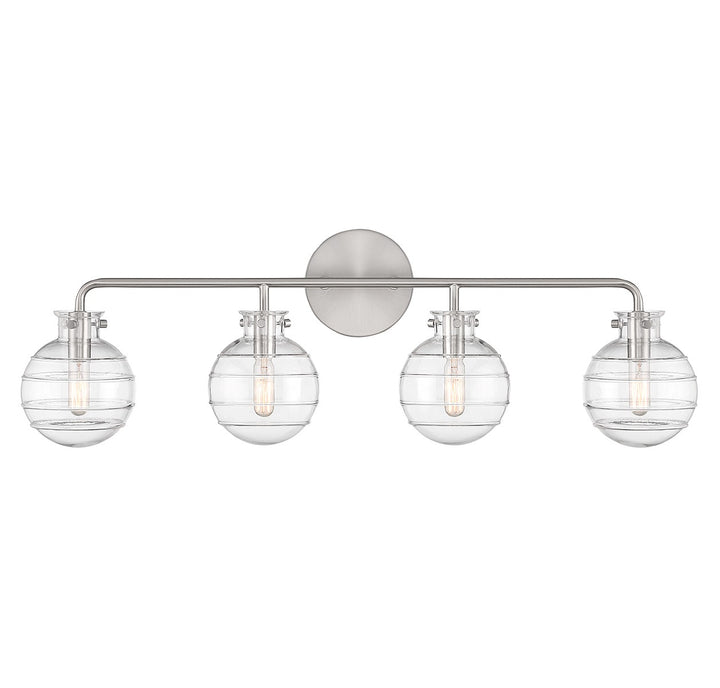 Savoy House Mason 8-4300-4-SN Bath Vanity Light 31 in. wide - Satin Nickel