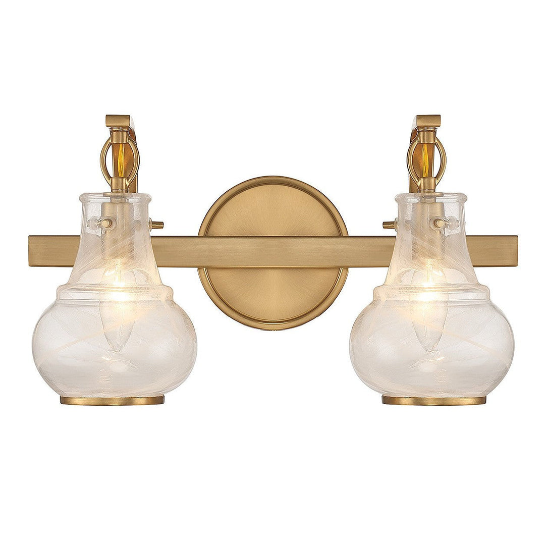 Savoy House Adams 8-4417-2-322 Bath Vanity Light 16 in. wide - Warm Brass