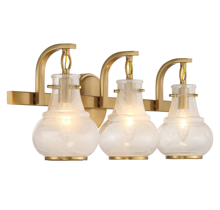 Savoy House Adams 8-4417-3-322 Bath Vanity Light 24 in. wide - Warm Brass