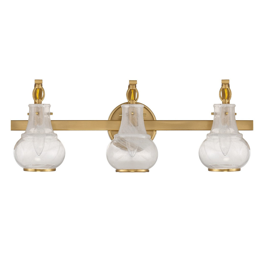 Savoy House Adams 8-4417-3-322 Bath Vanity Light 24 in. wide - Warm Brass