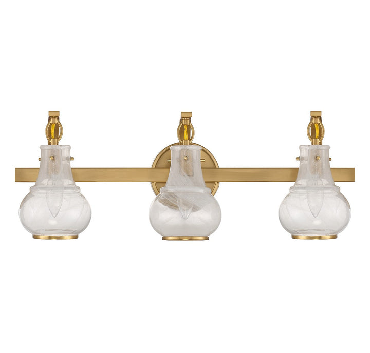 Savoy House Adams 8-4417-3-322 Bath Vanity Light 24 in. wide - Warm Brass