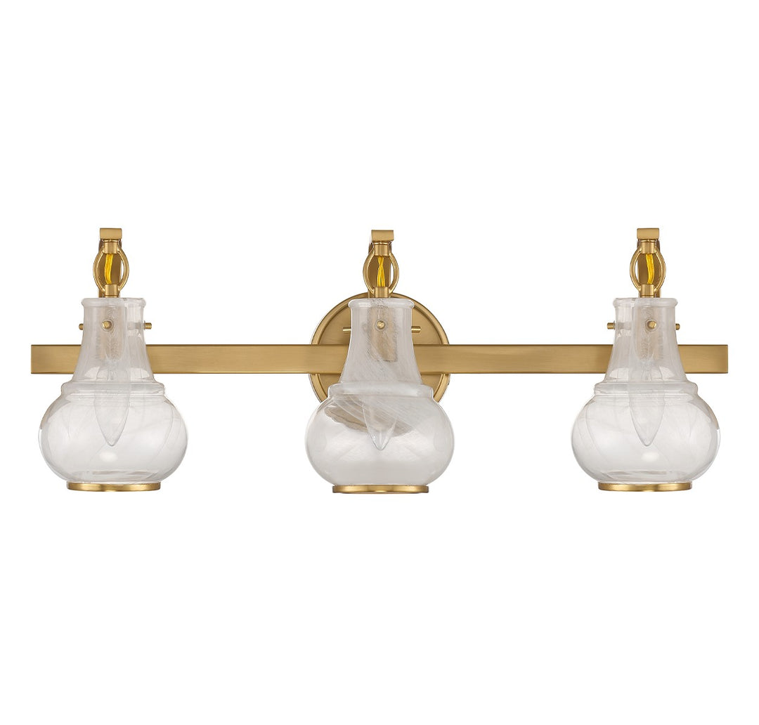 Savoy House Adams 8-4417-3-322 Bath Vanity Light 24 in. wide - Warm Brass