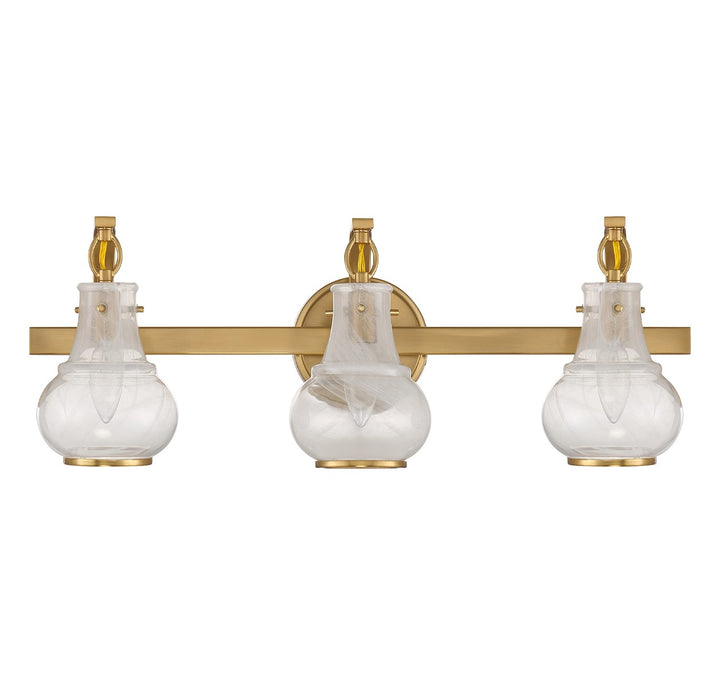 Savoy House Adams 8-4417-3-322 Bath Vanity Light 24 in. wide - Warm Brass