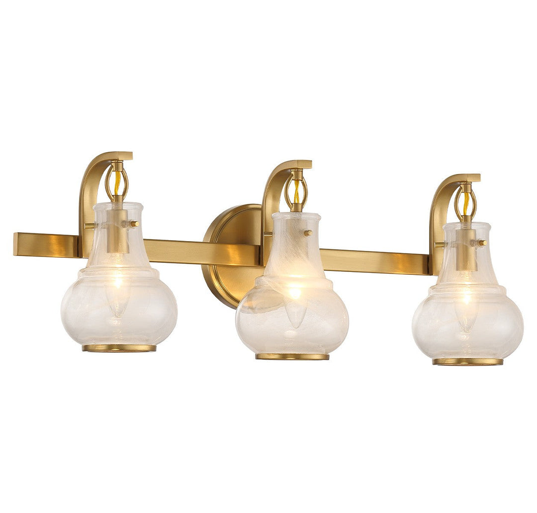Savoy House Adams 8-4417-3-322 Bath Vanity Light 24 in. wide - Warm Brass