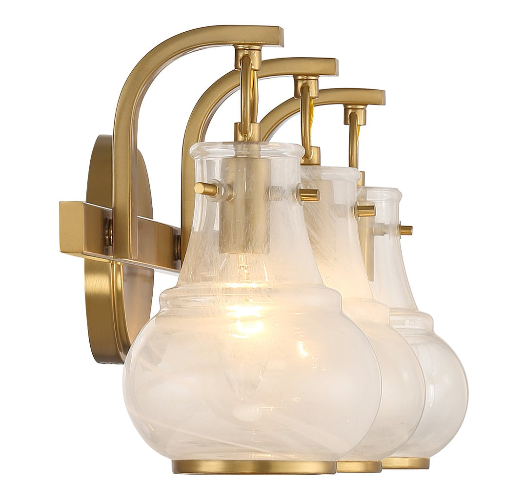 Savoy House Adams 8-4417-3-322 Bath Vanity Light 24 in. wide - Warm Brass