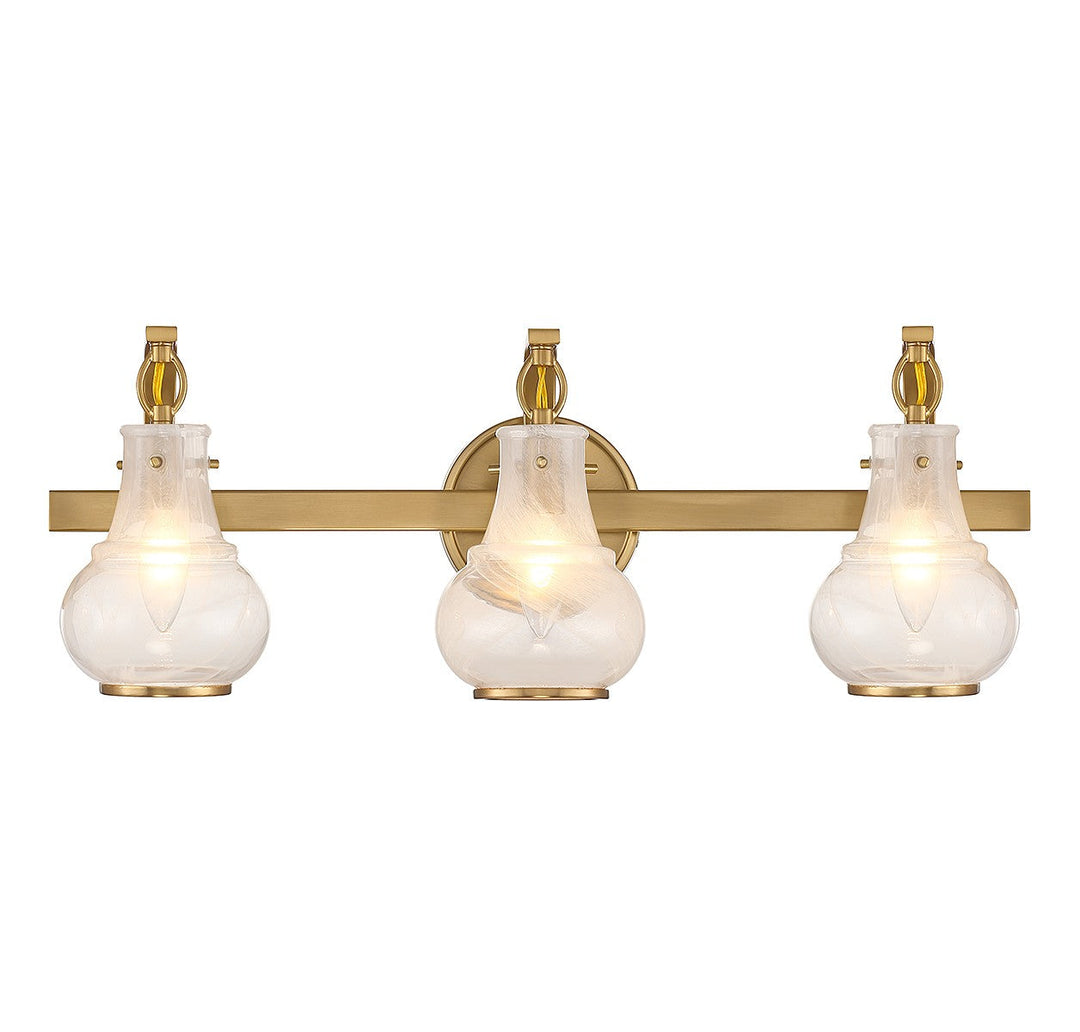 Savoy House Adams 8-4417-3-322 Bath Vanity Light 24 in. wide - Warm Brass