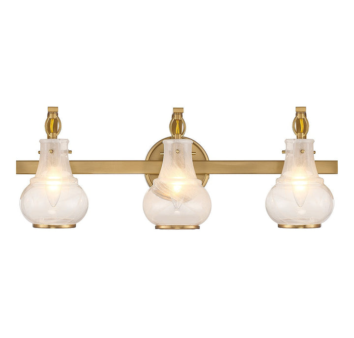 Savoy House Adams 8-4417-3-322 Bath Vanity Light 24 in. wide - Warm Brass