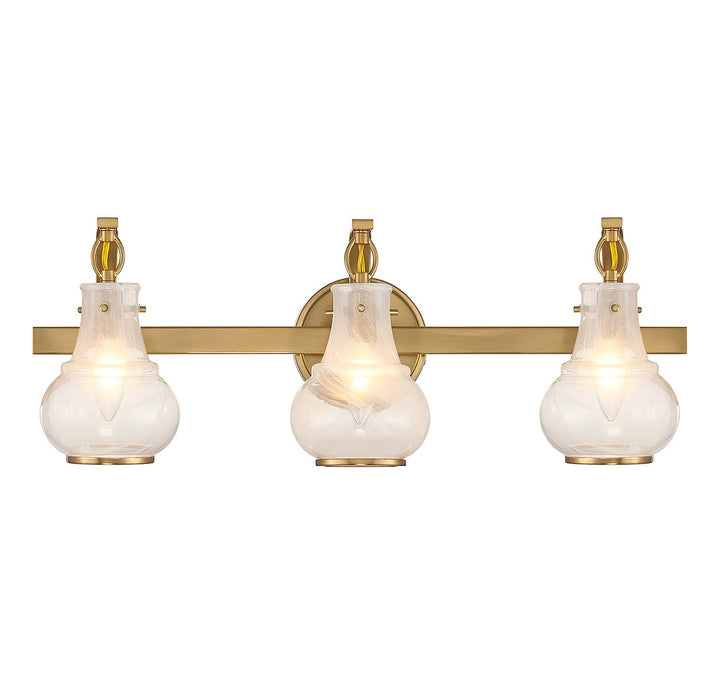 Savoy House Adams 8-4417-3-322 Bath Vanity Light 24 in. wide - Warm Brass