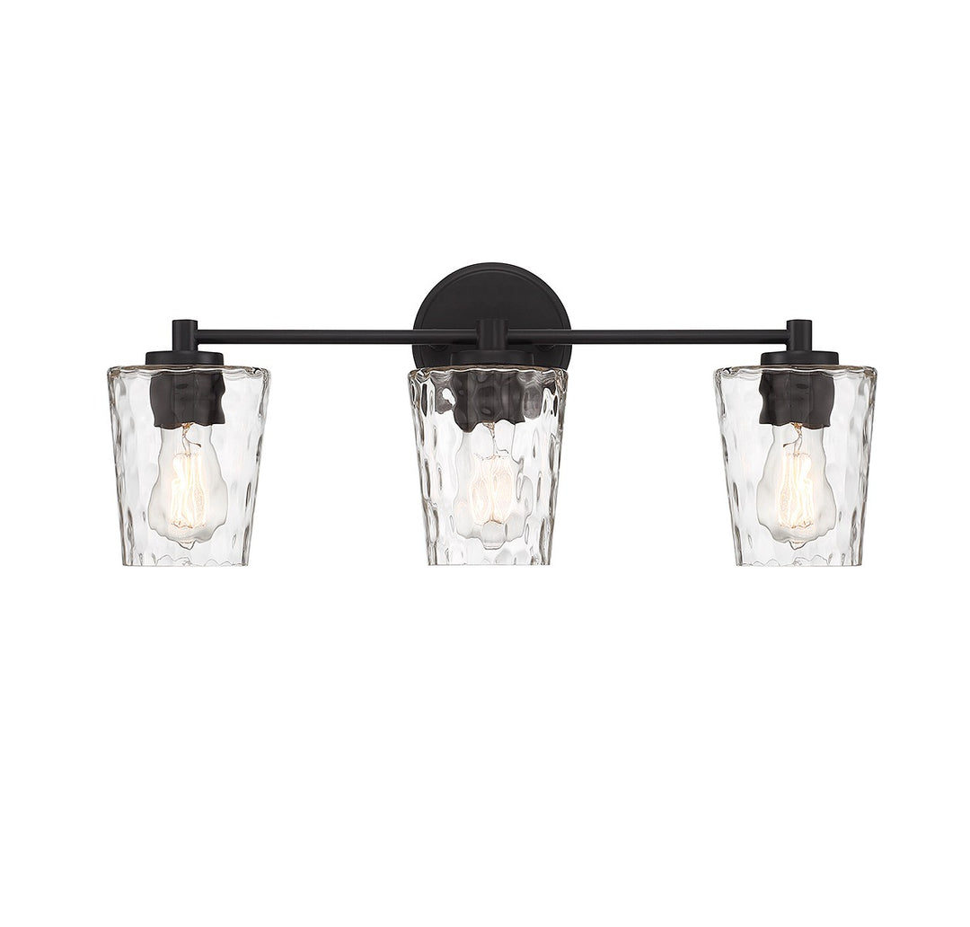 Savoy House Ballas 8-5606-3-BK Bath Vanity Light 24 in. wide - Matte Black