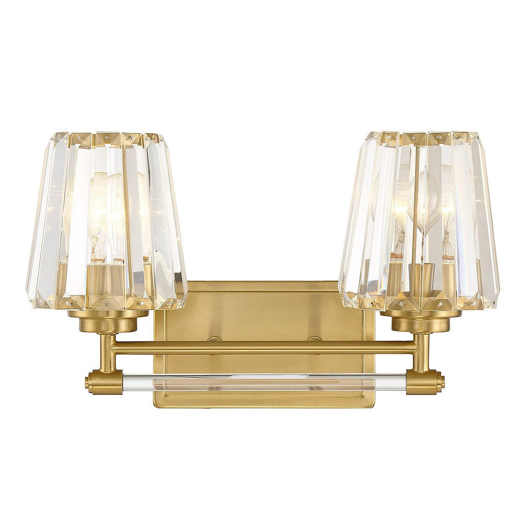 Savoy House Garnet 8-6001-2-322 Bath Vanity Light 16 in. wide - Warm Brass