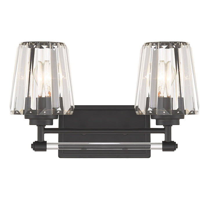 Savoy House Garnet 8-6001-2-BK Bath Vanity Light 16 in. wide - Matte Black