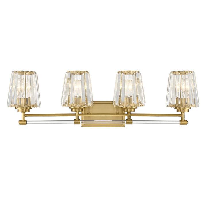 Savoy House Garnet 8-6001-4-322 Bath Vanity Light 32 in. wide - Warm Brass