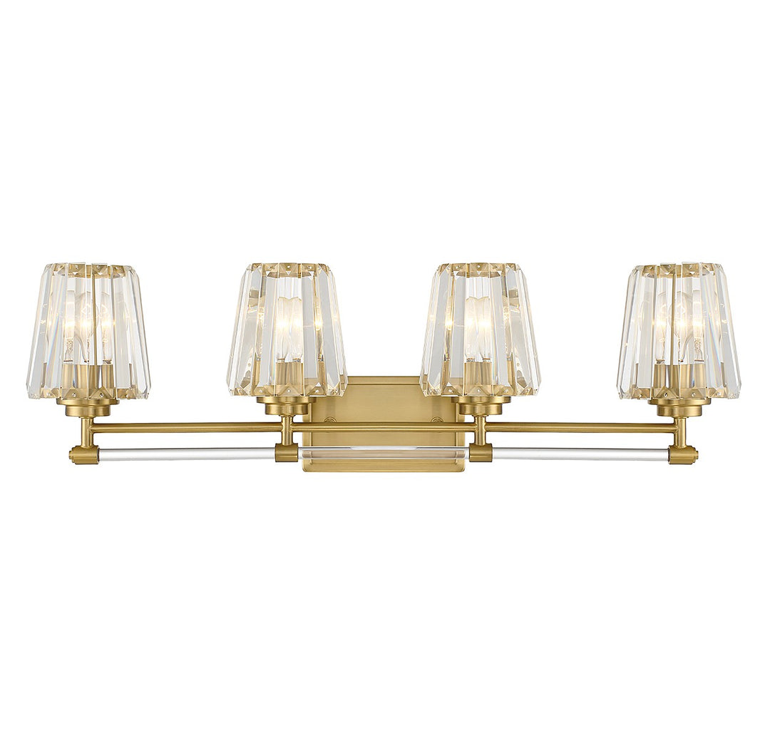 Savoy House Garnet 8-6001-4-322 Bath Vanity Light 32 in. wide - Warm Brass