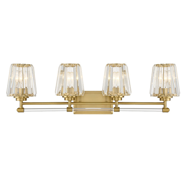Savoy House Garnet 8-6001-4-322 Bath Vanity Light 32 in. wide - Warm Brass