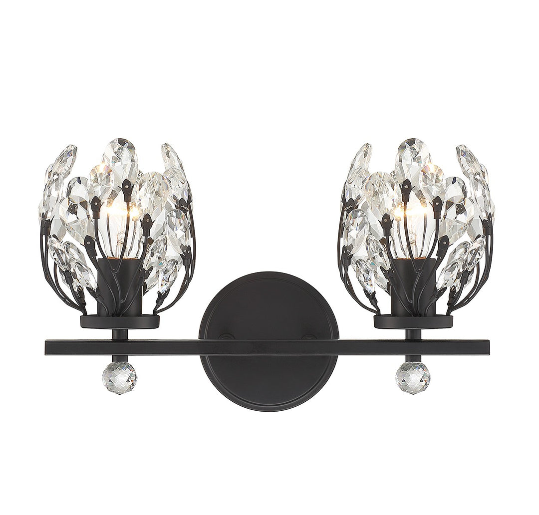 Savoy House Moreno 8-6601-2-BK Bath Vanity Light 16 in. wide - Matte Black