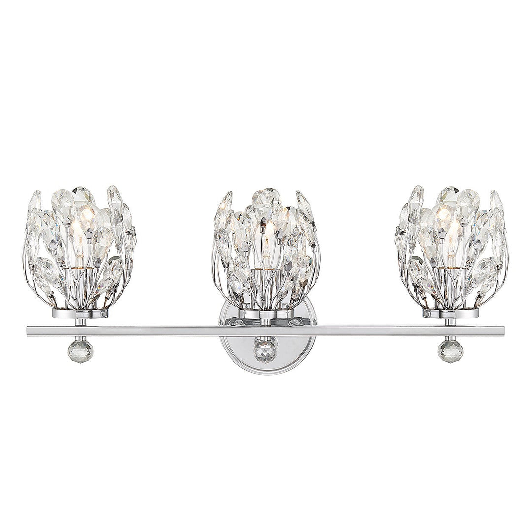 Savoy House Moreno 8-6601-3-11 Bath Vanity Light 24 in. wide - Chrome