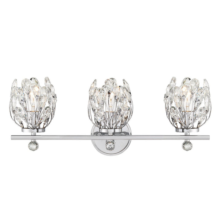 Savoy House Moreno 8-6601-3-11 Bath Vanity Light 24 in. wide - Chrome