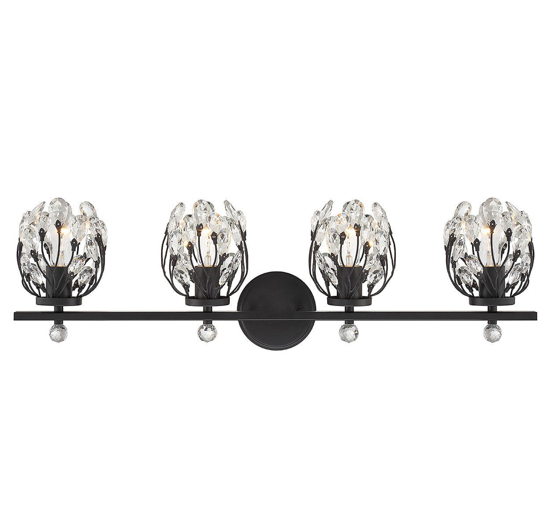 Savoy House Moreno 8-6601-4-BK Bath Vanity Light 31 in. wide - Matte Black