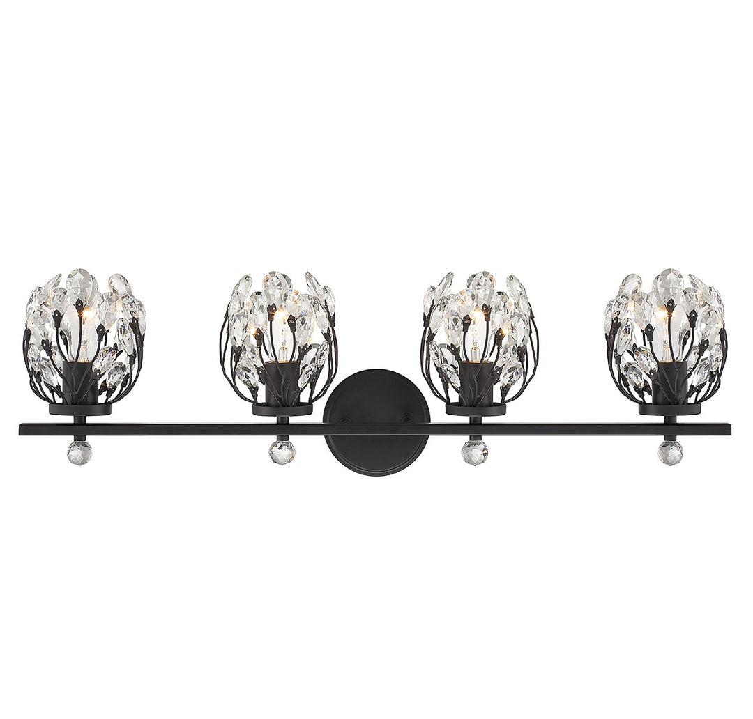 Savoy House Moreno 8-6601-4-BK Bath Vanity Light 31 in. wide - Matte Black