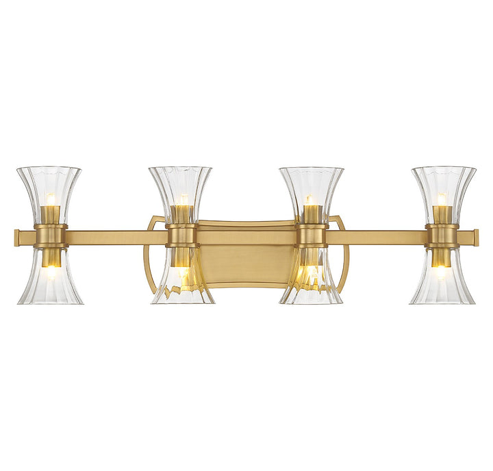 Savoy House Bennington 8-9702-8-322 Bath Vanity Light 32 in. wide - Warm Brass