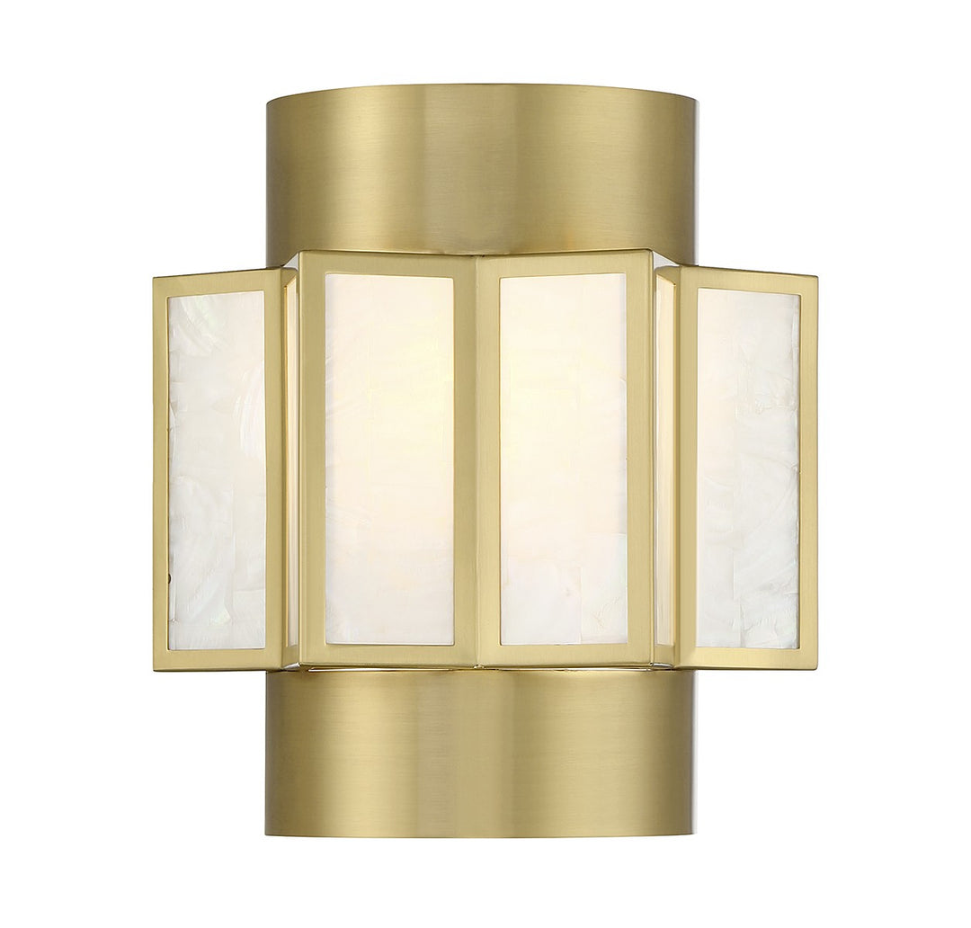 Savoy House Gideon 9-3164-2-322 Wall Sconce Light - Warm Brass