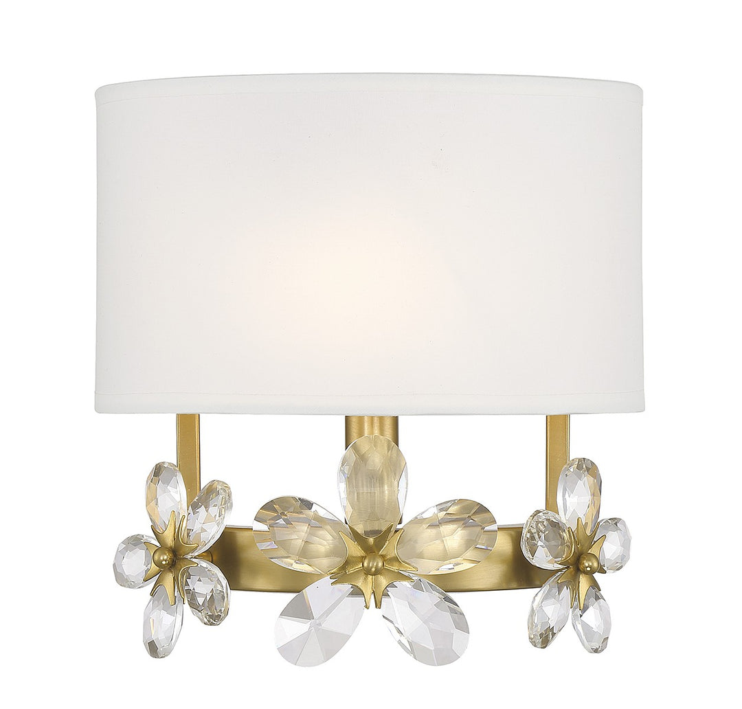 Savoy House Dahlia 9-4364-1-322 Wall Sconce Light - Warm Brass