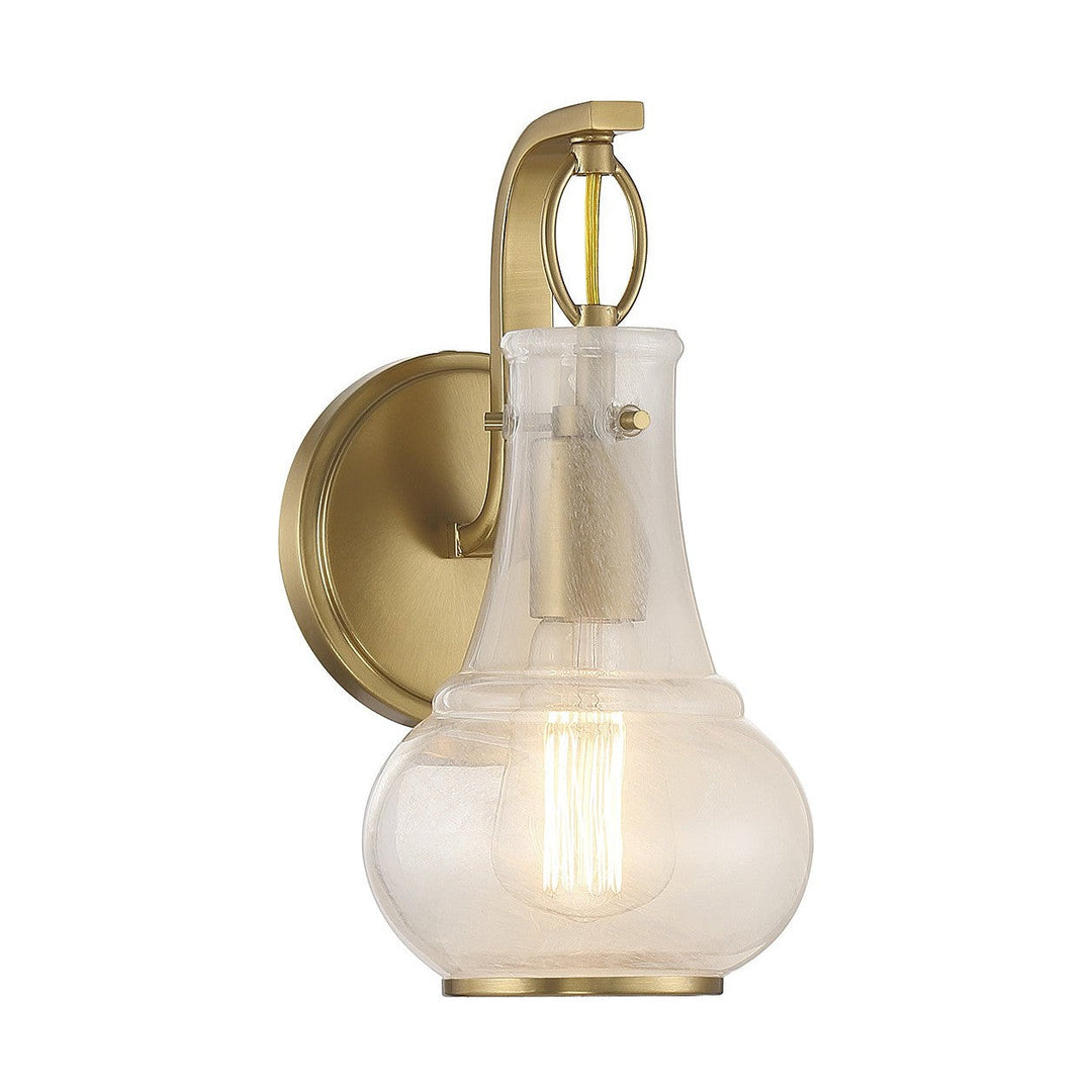 Savoy House Adams 9-4417-1-322 Wall Sconce Light - Warm Brass