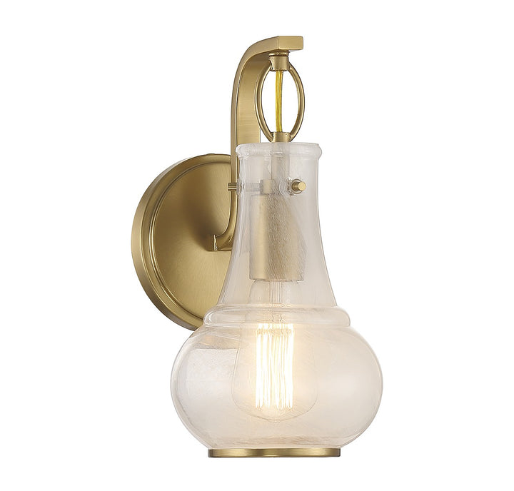 Savoy House Adams 9-4417-1-322 Wall Sconce Light - Warm Brass