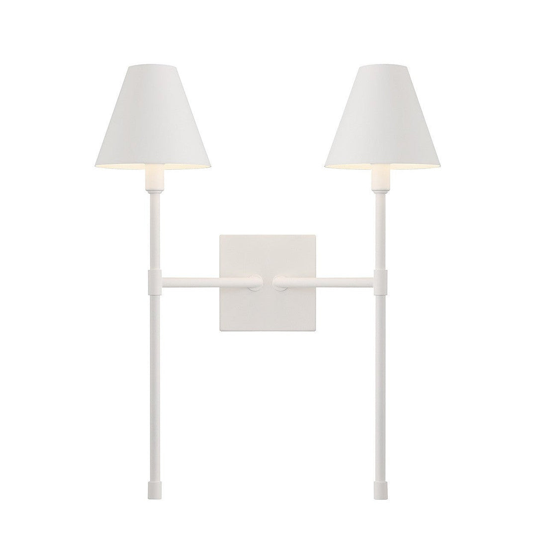 Savoy House Jefferson 9-5202-2-83 Wall Sconce Light - Bisque White