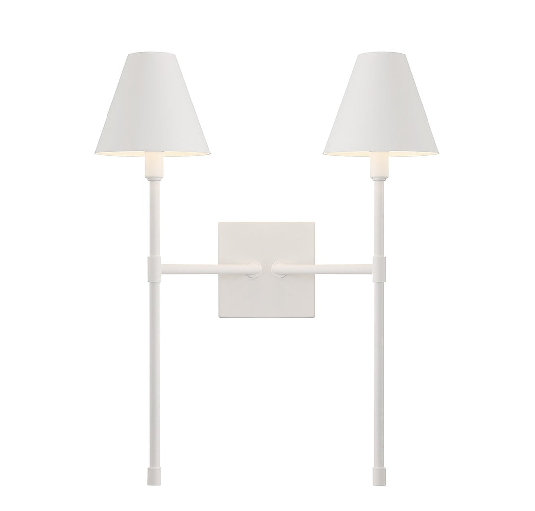 Savoy House Jefferson 9-5202-2-83 Wall Sconce Light - Bisque White