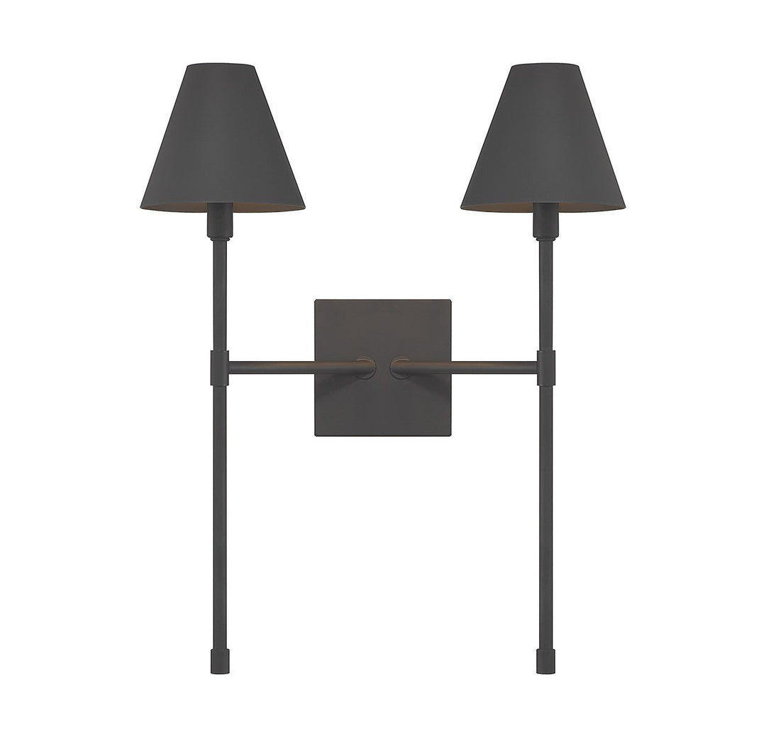 Savoy House Jefferson 9-5202-2-89 Wall Sconce Light - Matte Black