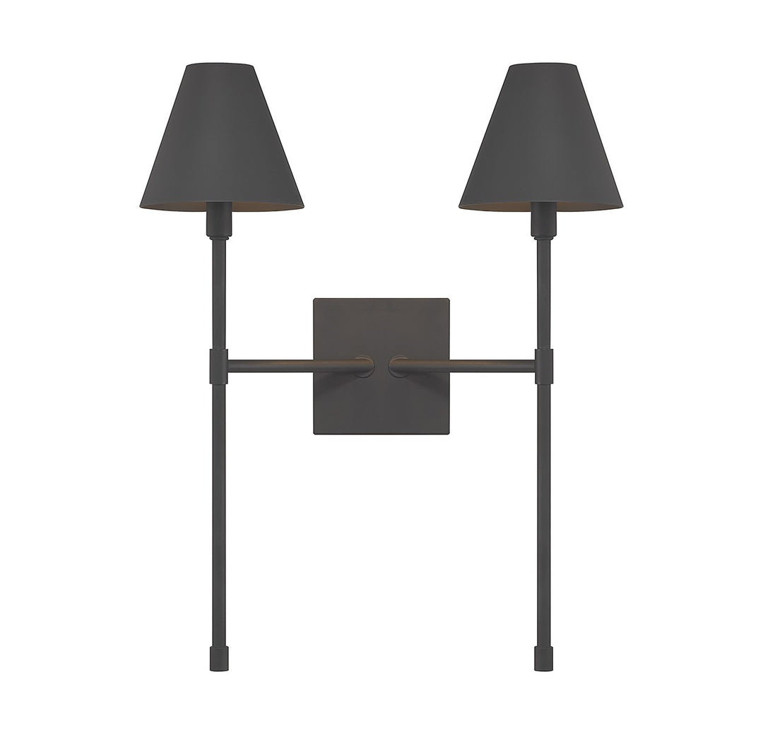 Savoy House Jefferson 9-5202-2-89 Wall Sconce Light - Matte Black